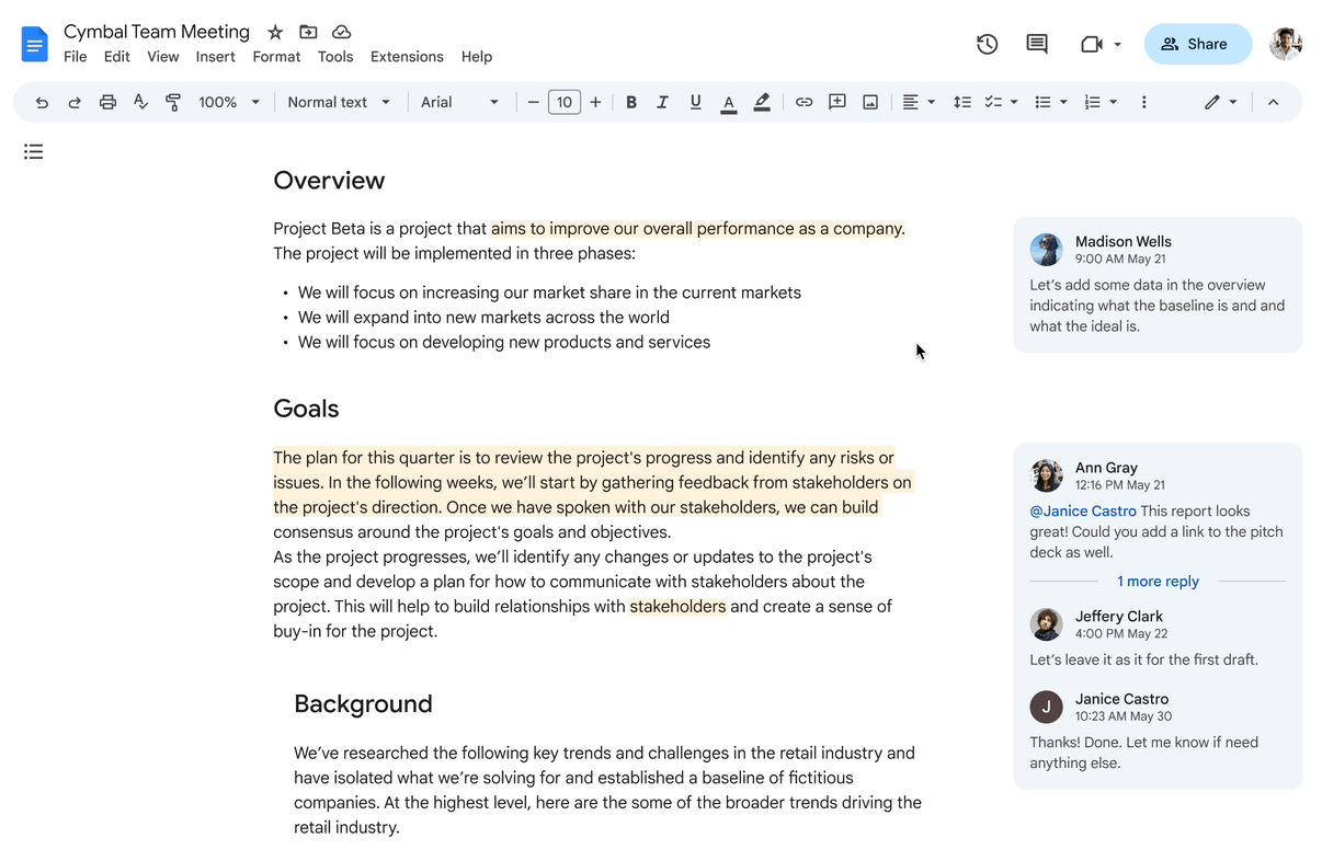 Google Workspace Updates: Sort, filter and manage comments faster in Google Docs, Sheets and Slides